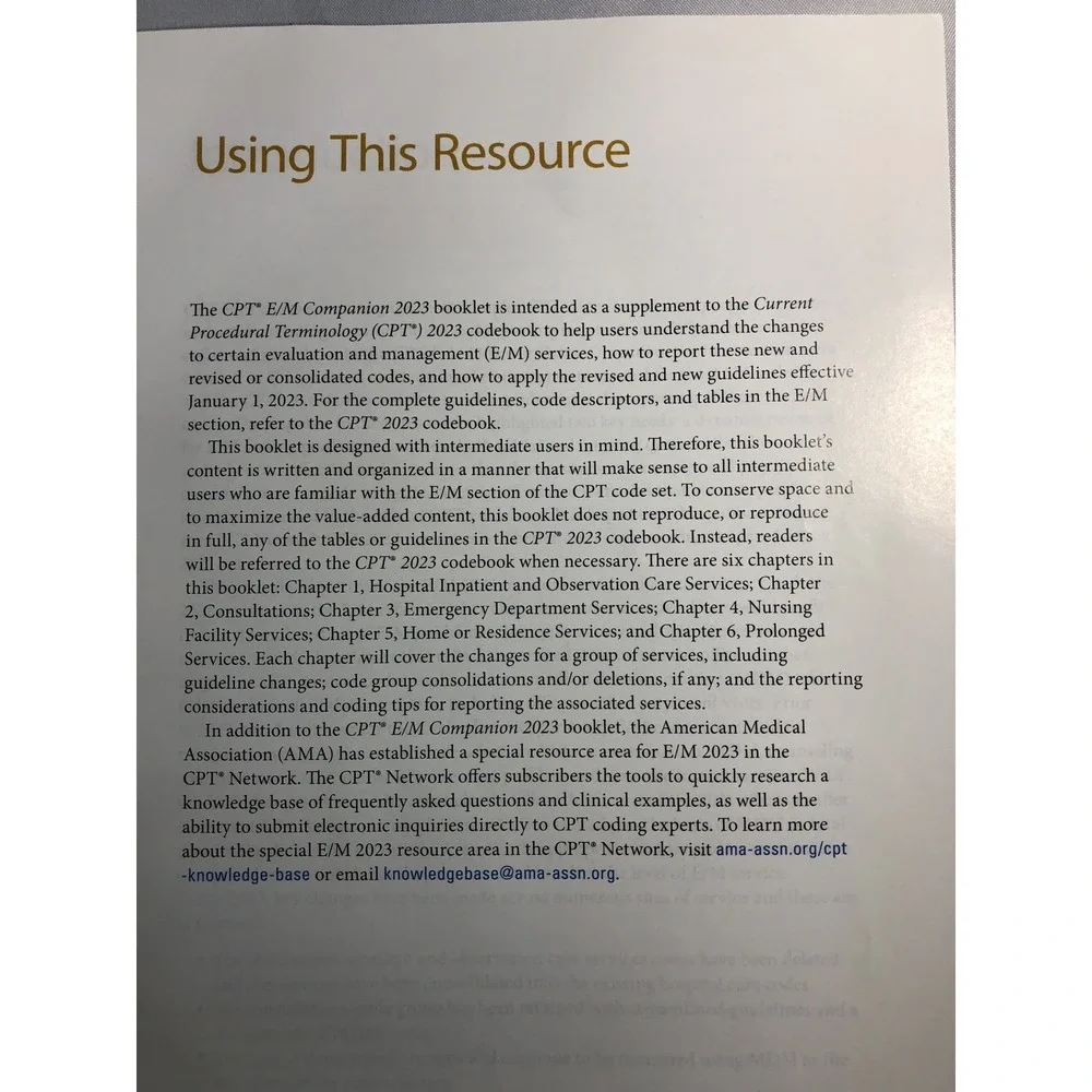 E/M Companion 2023, American Medical Association